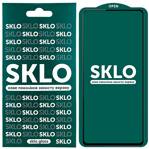 Защитное стекло SKLO 5D Full Glue Pac для Xiaomi Poco F3/Mi 11i/K40/K40 Pro (Black)