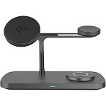 Бездротовий зарядний пристрій Proove Magnetic Field Pro 3in1 Qi2 Black (WSMP15002001)