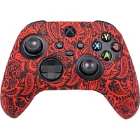 Чехол на геймпад Dobe Silicone Case для Xbox Series X/S Controller Red Ornament Чехол на геймпад Dobe Silicone Case для Xbox Series X/S Controller Red Ornament