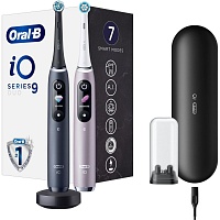 Электрическая зубная щетка Oral-B iO Series 9 Duo Black Onyx/Rose Quartz Электрическая зубная щетка Oral-B iO Series 9 Duo Black Onyx/Rose Quartz