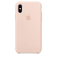 Чехол Silicone Case для Apple iPhone XS (Pink Sand) ААА