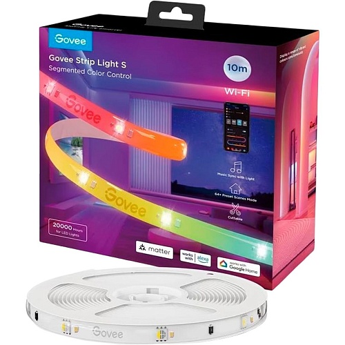 Світлодіодна стрічка Govee H612C Strip Light S with Protective Coating RGBICW 10м (H612CCD1) - придбати в Дніпрі, Україні: ціна, характеристики | інтернет-магазин TOUCH