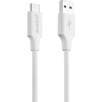 Кабель Proove Striped Silicone USB-A to USB-C 1m White (CCSS60001202) - придбати в Дніпрі, Україні: ціна, характеристики | інтернет-магазин TOUCH Кабель Proove Striped Silicone USB-A to USB-C 1m White (CCSS60001202) - придбати в Дніпрі, Україні: ціна, характеристики | інтернет-магазин TOUCH