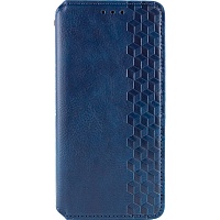 Чехол-книжка GETMAN Cubic Case для Redmi Note 13 Pro 4G/ Poco M6 Pro 4G/ Note 14S Blue