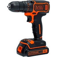 Дрель-шуруповерт Black+Decker BDCDC18KB 18V 2x1.5Ah Дрель-шуруповерт Black+Decker BDCDC18KB 18V 2x1.5Ah