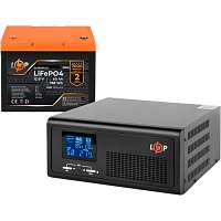 Источник бесперебойного питания (ИБП) LogicPower LPE-B-PSW-1000VA + LiFePO4 12.8V - 60 Ah BMS 80A/40А (29901)