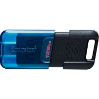 USB флеш-накопичувач Kingston DataTraveler 80 M 128GB USB-C 3.2 Gen 1 Blue/Black (DT80M/128GB) - придбати в Дніпрі, Україні: ціна, характеристики | інтернет-магазин TOUCH USB флеш-накопичувач Kingston DataTraveler 80 M 128GB USB-C 3.2 Gen 1 Blue/Black (DT80M/128GB) - придбати в Дніпрі, Україні: ціна, характеристики | інтернет-магазин TOUCH