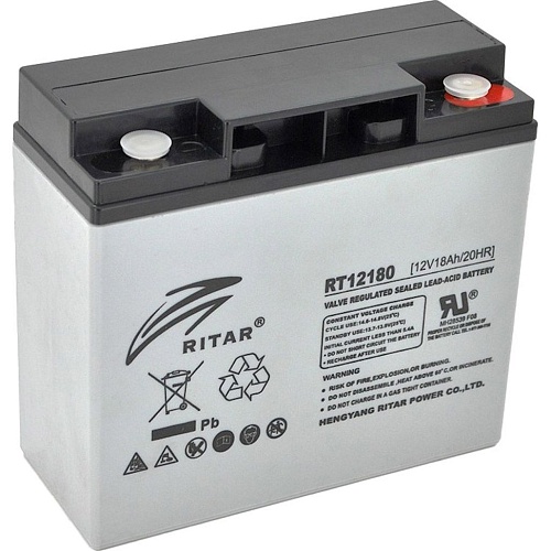 Акумулятор Ritar AGM 12V (12V/18Ah/216Wh) (RT12180) - придбати в Дніпрі, Україні: ціна, характеристики | інтернет-магазин TOUCH