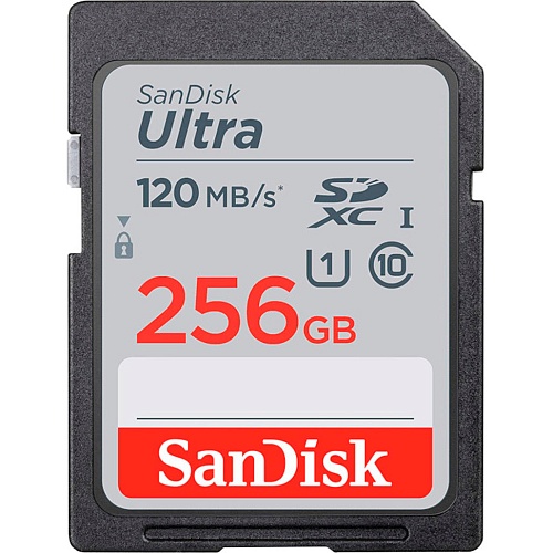 Карта памяти SanDisk 256GB SDXC Ultra UHS-I Class 10 (SDSDUN4-256G-GN6IN)