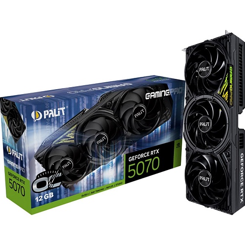 Відеокарта Palit GeForce RTX 5070 GamingPro OC 12GB (NE75070T19K9-GB2050A) UA - придбати в Дніпрі, Україні: ціна, характеристики | інтернет-магазин TOUCH