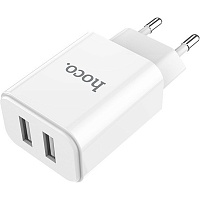Мережевий зарядний пристрій Hoco C62A 2-USB White - придбати в Дніпрі, Україні: ціна, характеристики | інтернет-магазин TOUCH Мережевий зарядний пристрій Hoco C62A 2-USB White - придбати в Дніпрі, Україні: ціна, характеристики | інтернет-магазин TOUCH
