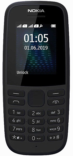 Мобільний телефон Nokia 105 (2019) Dual Sim (Black) UA-UCRF - придбати в Дніпрі, Україні: ціна, характеристики | інтернет-магазин TOUCH