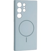 Чехол DK Luxury Silicone Case with MagSafe для Samsung Galaxy S25 Ultra Sky Blue