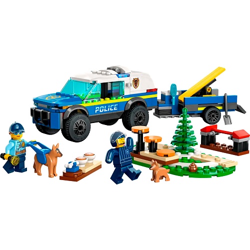 Конструктор LEGO City Мобильная площадка для дрессировки полицейских собак (60369)