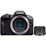 Бездзеркальний фотоапарат Canon EOS R100 Kit RF-S 18-45mm F/4.5-6.3 IS STM (6052C013)