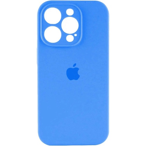 Чехол Silicone Case Camera Protect для Apple iPhone 16 Pro Max Surf Blue AA
