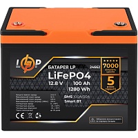 Аккумулятор LogicPower LiFePO4 Smart BT 12V (12.8V/100Ah/1280Wh) (BMS 100A/50А) (24662)