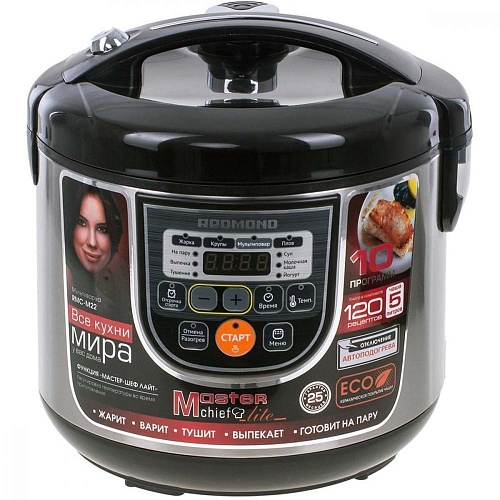 Мультиварка Redmond RMC-M22 (Black) - придбати в Дніпрі, Україні: ціна, характеристики | інтернет-магазин TOUCH