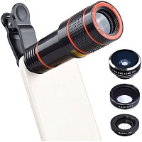 Набор объективов для телефона Apexel 4 in 1 Phone Camera Lens Kits (APL-HS12XDG3Z)