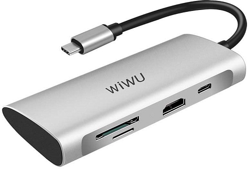 USB-хаб WiWU Alpha 731HP (Gray)