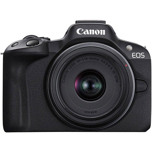 Беззеркальный фотоаппарат Canon EOS R50 Kit RF-S 18-45mm f4.5-6.3 IS STM Black (5811C033)