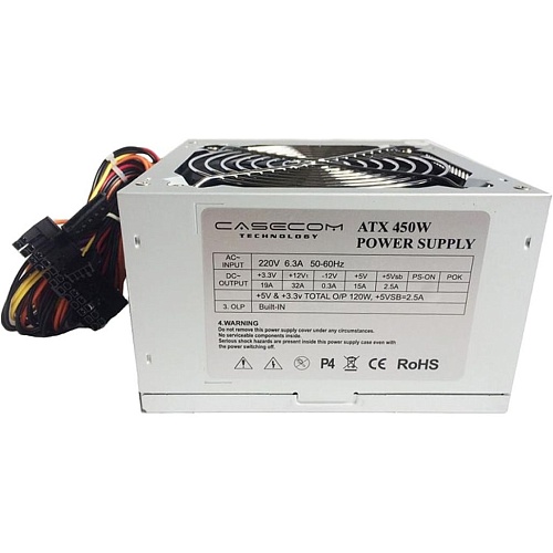 Блок живлення Casecom 450W (CM 450 ATX) - придбати в Дніпрі, Україні: ціна, характеристики | інтернет-магазин TOUCH