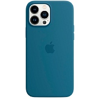 Чехол Silicone Case с MagSafe для Apple iPhone 13 Pro Max (6.7) Blue Jay (MM2Q3)