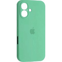 Чехол Silicone Case Camera Protect для Apple iPhone 16 Spearmint AA