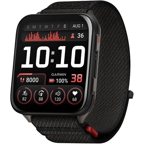 Смарт-часы Garmin Venu X1 Black with Slate Titanium Caseback and Black ComfortFit Nylon Band (010-02980-00/02) 