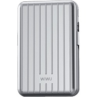 Внешний аккумулятор WiWU Trunk Series PP03 10000mAh 22.5W Silver (6936686410830)