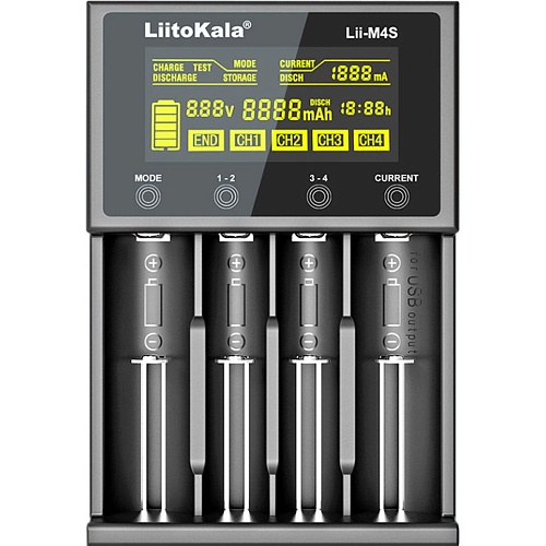 Зарядний пристрій LiitoKala Lii-M4S - придбати в Дніпрі, Україні: ціна, характеристики | інтернет-магазин TOUCH