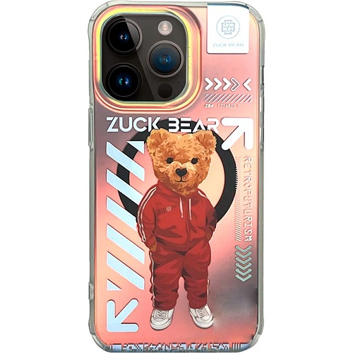 Чехол Zuck Bear New York Never Sleeps MagSafe Case для Apple iPhone 15 Pro Brooklyn Baller