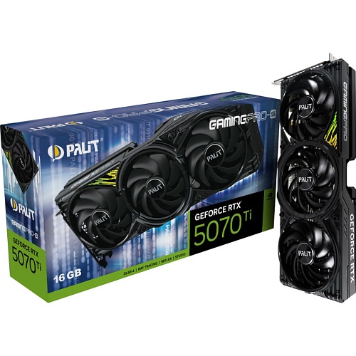 Відеокарта Palit GeForce RTX 5070 Ti GamingPro-S (NE7507T019T2-GB2031U) UA - придбати в Дніпрі, Україні: ціна, характеристики | інтернет-магазин TOUCH