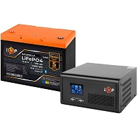 Источник бесперебойного питания (ИБП) LogicPower LPE-B-PSW-1500VA + АКБ LiFePO4 1280Wh Smart BT (37265)