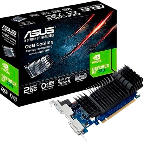 Відеокарта Asus GeForce GT 730 2GB GDDR5 (Asus GT730-SL-2GD5-BRK) - придбати в Дніпрі, Україні: ціна, характеристики | інтернет-магазин TOUCH