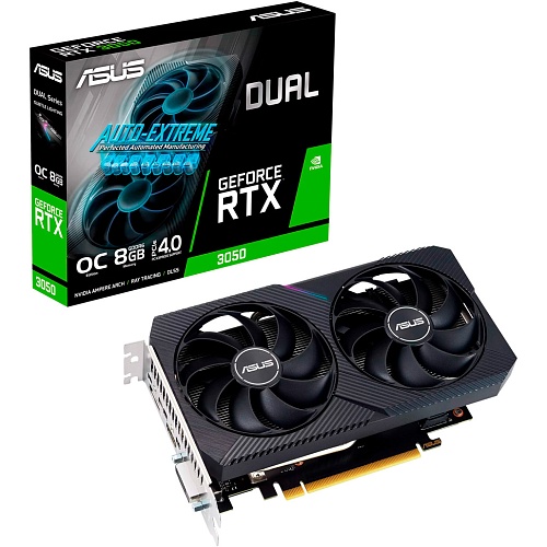 Видеокарта Asus Dual GeForce RTX 3050 V2 OC 8GB (90YV0GH6-M0NA00)