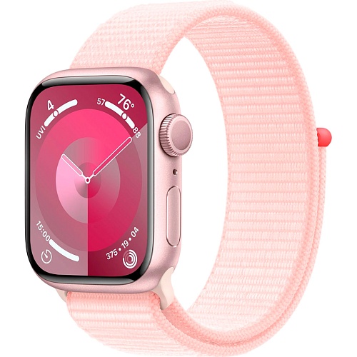 Смарт-годинник Apple Watch Series 9 GPS 41mm Pink Aluminum Case with Light Pink Sport Loop (MR953) - придбати в Дніпрі, Україні: ціна, характеристики | інтернет-магазин TOUCH