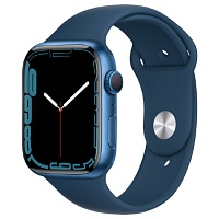 Смарт-часы Apple Watch Series 7 GPS 45mm Blue Aluminum Case with Blue Sport Band (MKN83)