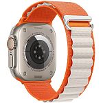 Ремешок Hoco WA20 Alpine Loop Nylon Strap для Apple Watch 42/44/45/46/49mm Starlight Orange