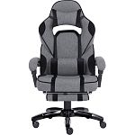 Геймерське крісло GT Racer X-2749-1 Fabric Gray\Black Suede