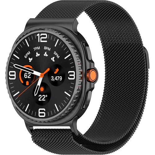 Ремінець ArmorStandart Milanese Magnetic для Samsung Galaxy Watch 8/8 Classic 20x113 mm Black (ARM87358) - придбати в Дніпрі, Україні: ціна, характеристики | інтернет-магазин TOUCH