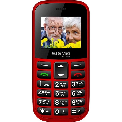 Мобільний телефон Sigma mobile Comfort 50 Easy Red (4827798585221) UA-UCRF - придбати в Дніпрі, Україні: ціна, характеристики | інтернет-магазин TOUCH