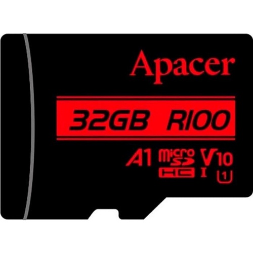 Карта памяти Apacer MicroSDHC 32Gb Class 10 UHS-I/U1 R100 (AP32GMCSH10UB-RA)