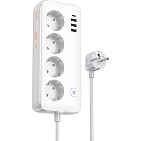 Сетевой фильтр Hoco AC21 Sunlight White