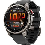 Смарт-годинник Garmin Fenix 8 Pro AMOLED Sapphire 47mm Carbon Gray DLC Titanium with Graphite/Black Silicone Band (010-03198-11)