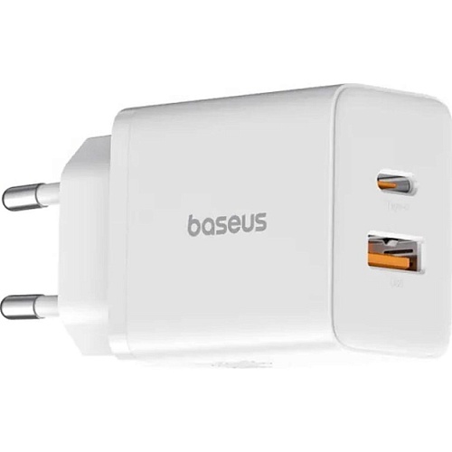 Сетевое зарядное устройство Baseus Cube Baseus Cube 30W USB-A + USB-C Moon White (P10111404213-00) 