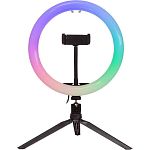 Кольцевая LED лампа DK NNHQ-10 RGB 26см