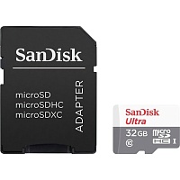 Карта пам'яті SanDisk microSDHC 32GB UHS-I Ultra A1 + SD Adapter (SDSQUNR-032G-GN3MA) - придбати в Дніпрі, Україні: ціна, характеристики | інтернет-магазин TOUCH