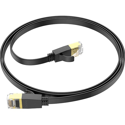 Патч-корд Hoco US07 General Cat 6 U/UTP Pure Copper Flat Network Cable 1m Black (780683) Патч-корд Hoco US07 General Cat 6 U/UTP Pure Copper Flat Network Cable 1m Black (780683)