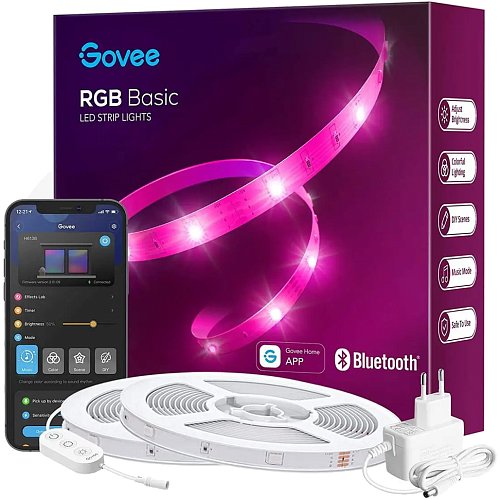 Светодиодная лента Govee RGBI Basic Smart Led LightStrip Bluetooth 20м